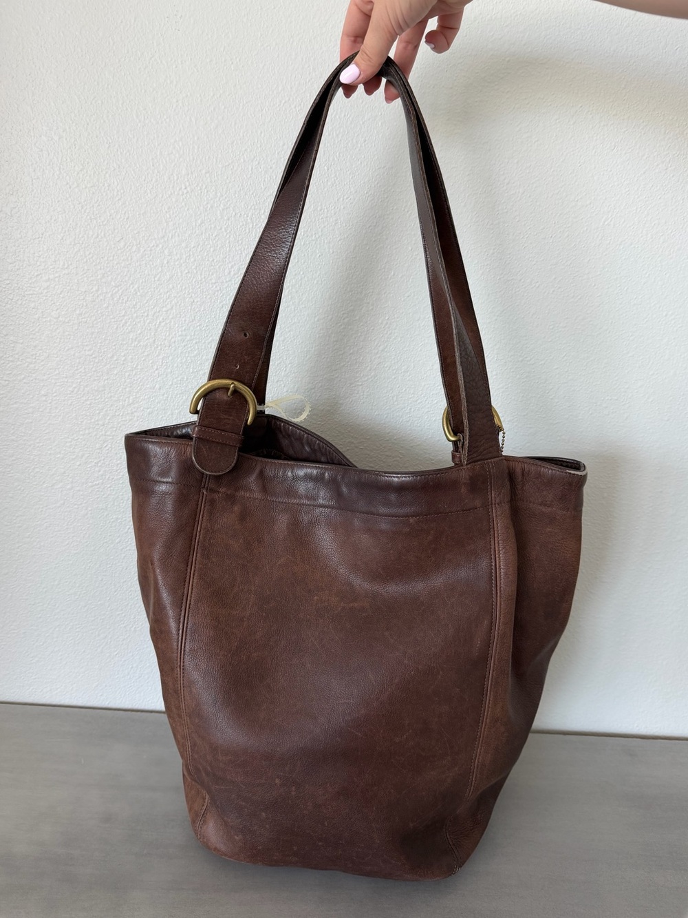 Vintage Coach SoHo Mahogany Leather Tote Shoulder Purse - Picture 2 of 10